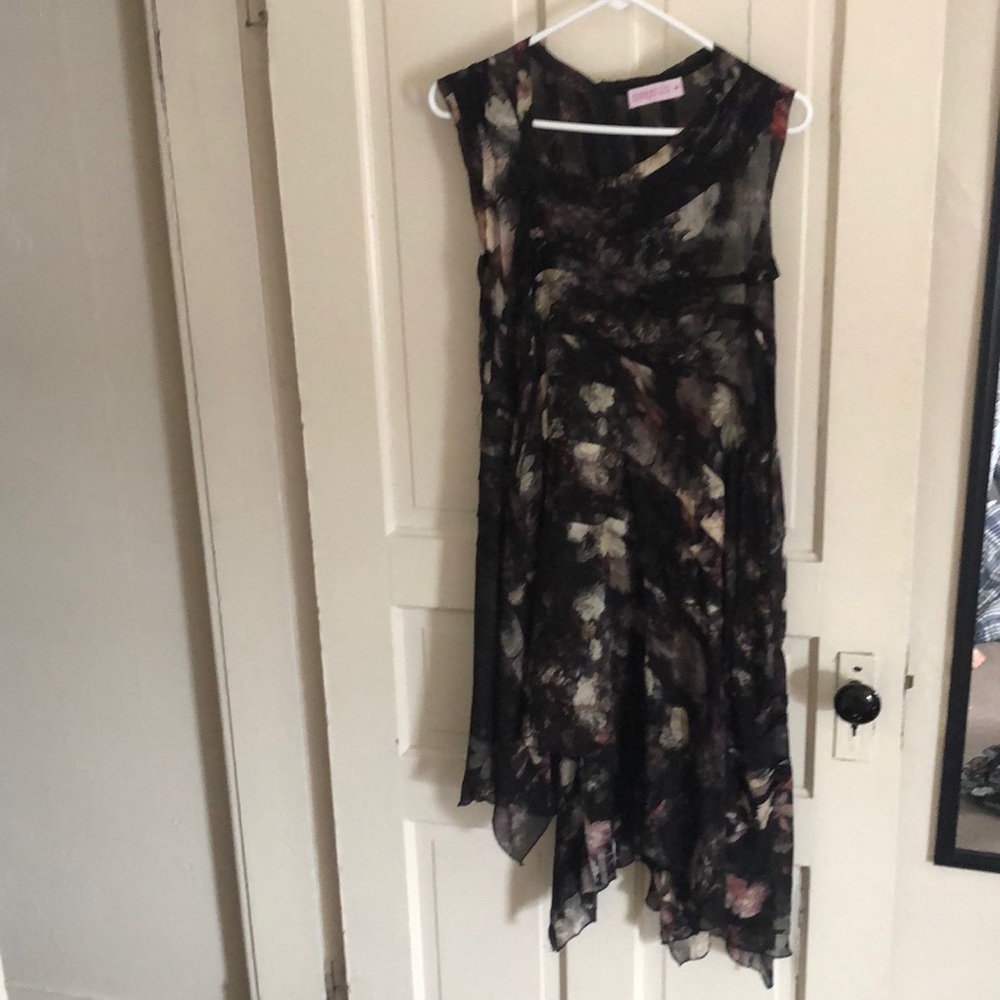 Black Floral Dress, One of Kind